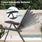 Set of 2 Foldable Patio Sling Chairs – 7-Position Adjustable Recliner, Heavy-Duty Steel Frame